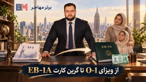 انتقال از ویزای O-1 به گرین کارت EB-1A آمریکا