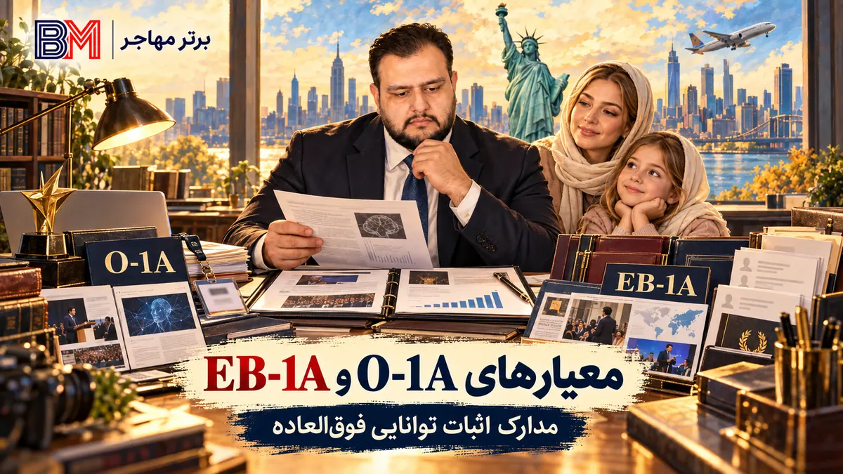 مدارک اثبات توانایی فوق العاده برای پرونده ویزای O-1A و گرین کارت EB-1A