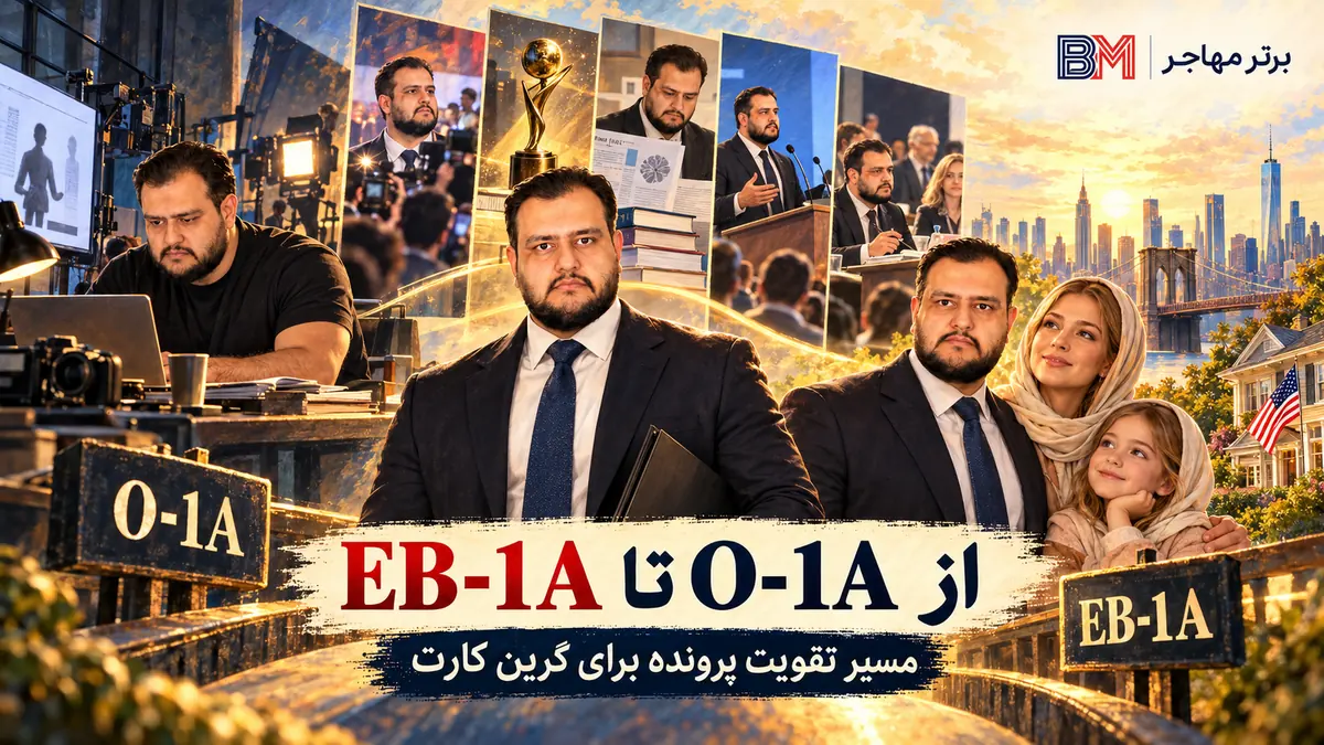 مسیر استفاده از O-1A و تقویت پرونده برای گرین کارت EB-1A