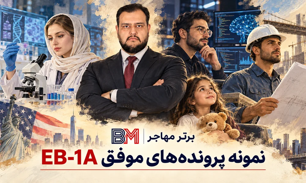 نمونه حرفه ای های موفق در EB-1A شامل پژوهشگر، مهندس، مدیر و متخصص هوش مصنوعی
