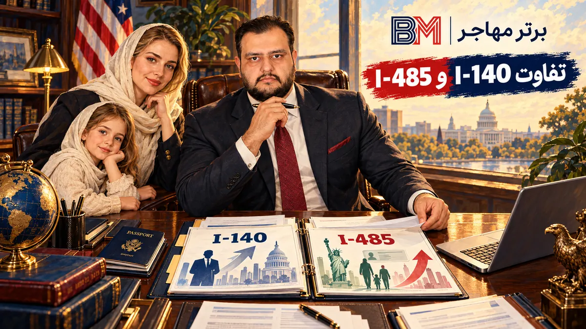 تفاوت فرم I-140 و I-485 برای دارنده ویزای O-1