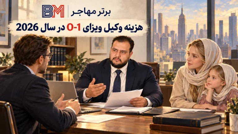 هزینه وکیل ویزای O-1 در 2026؛ تعرفه ها، هزینه های رسمی و انتخاب وکیل مناسب