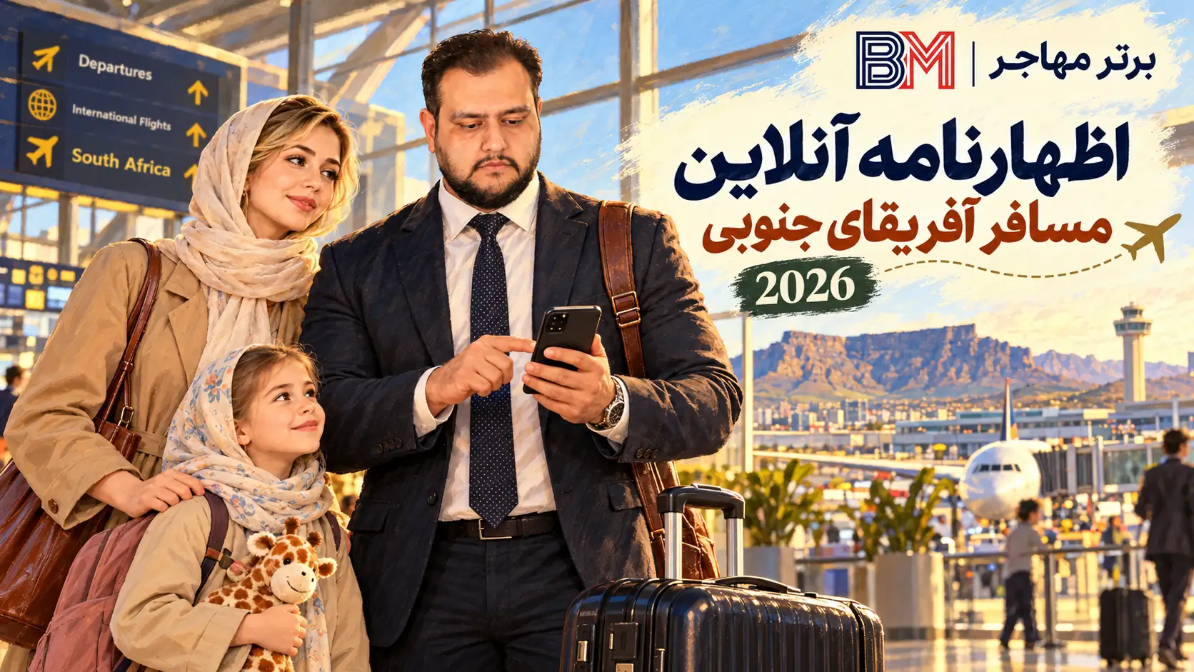 اظهارنامه آنلاین مسافر آفریقای جنوبی در سال 2026