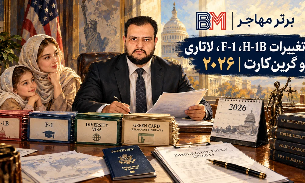 تغییرات ویزای H-1B، لاتاری و قوانین مهاجرت آمریکا در سال ۲۰۲۶
