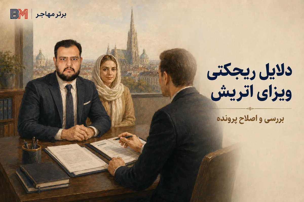 بررسی دلایل ریجکتی ویزای توریستی اتریش