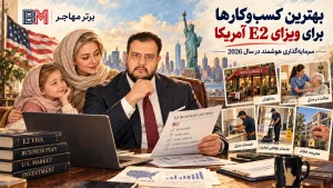 بهترین کسب و کارها برای سرمایه گذاری در ویزای E2 آمریکا در سال 2026