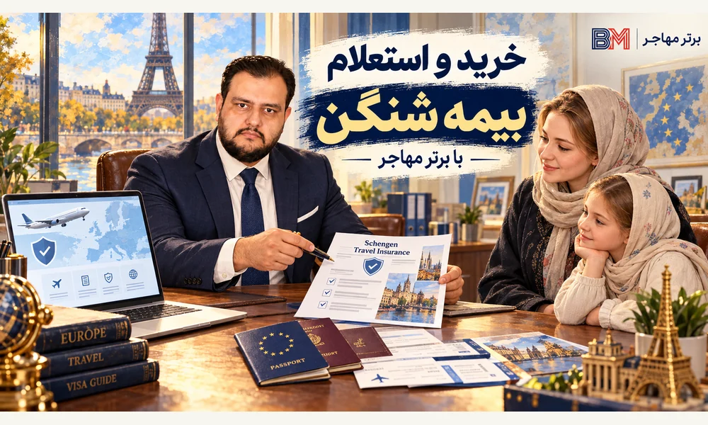 خرید و استعلام بیمه مسافرتی شنگن برای پرونده ویزا با برترمهاجر