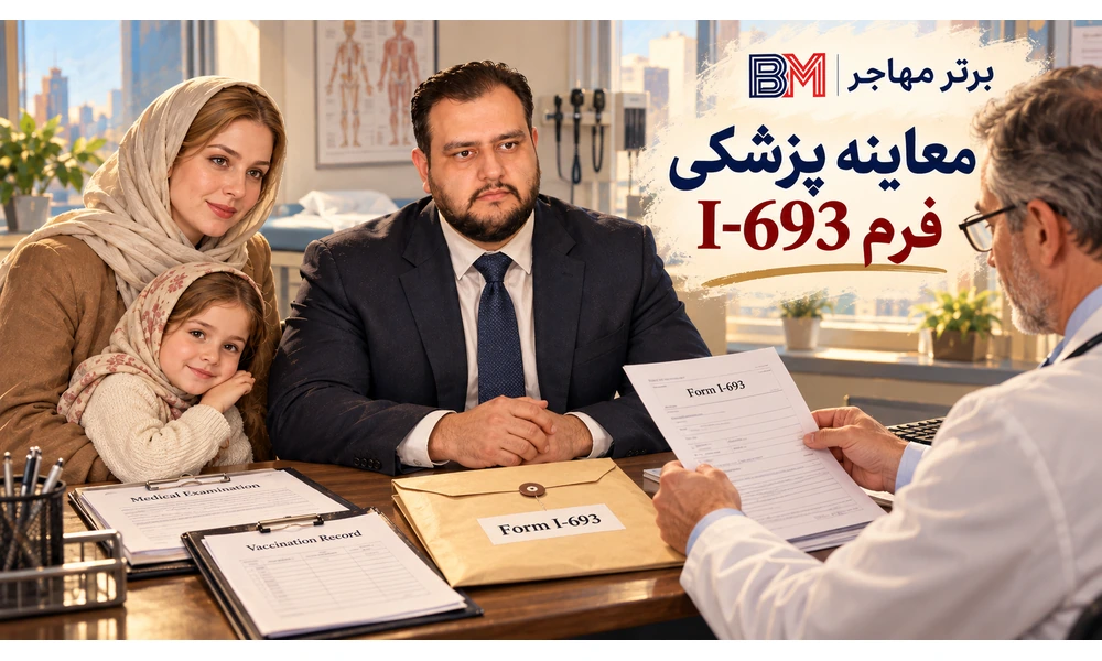 معاینه پزشکی فرم I-693 توسط Civil Surgeon برای درخواست گرین کارت