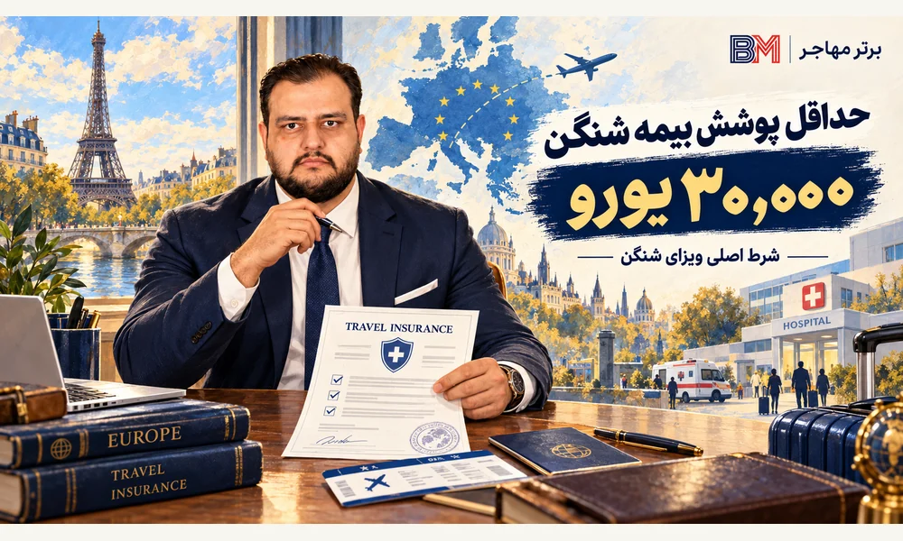 حداقل پوشش ۳۰ هزار یورویی بیمه مسافرتی برای ویزای شنگن