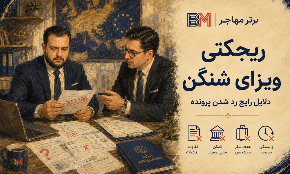 دلایل ریجکتی ویزای شنگن و بررسی نقاط ضعف پرونده