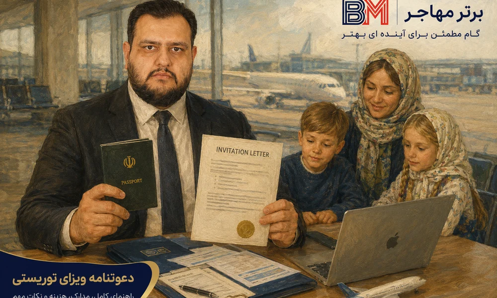 مدارک میزبان و متقاضی برای دعوتنامه ویزای توریستی