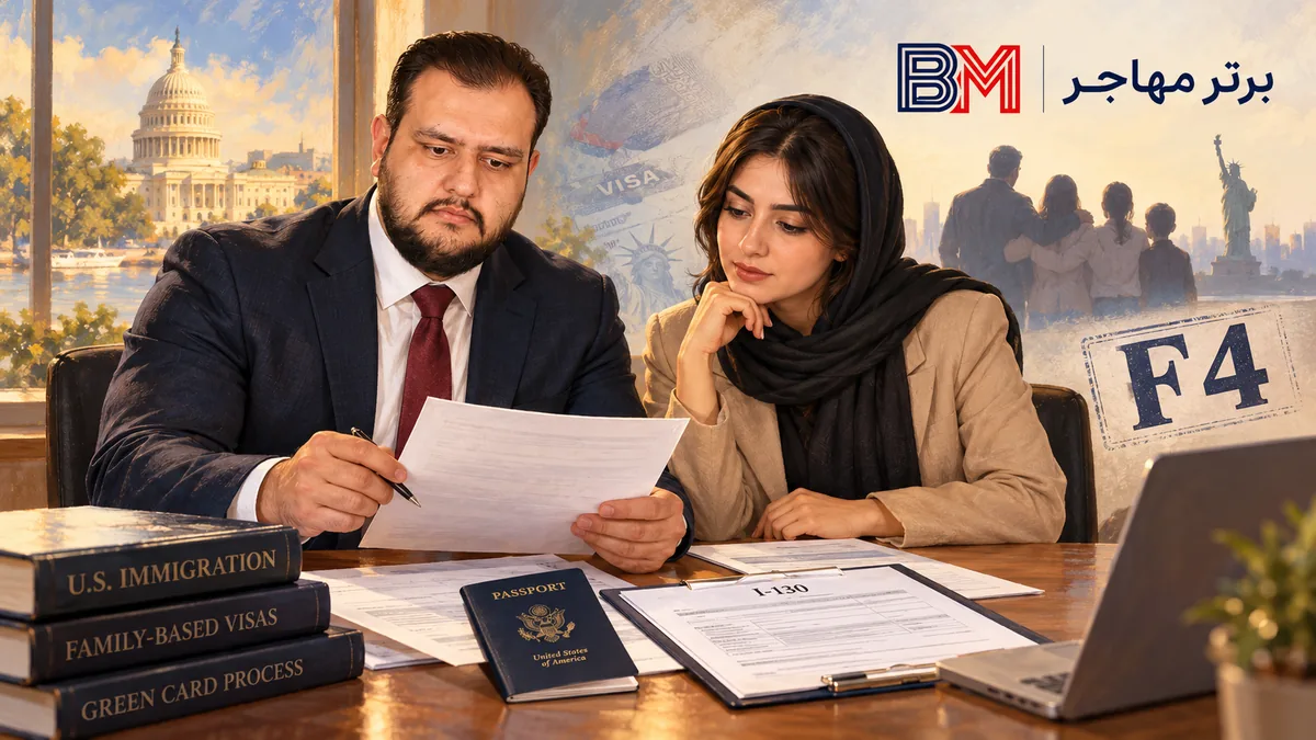 پرونده مهاجرت خواهر یا برادر شهروند آمریکایی در گروه F4