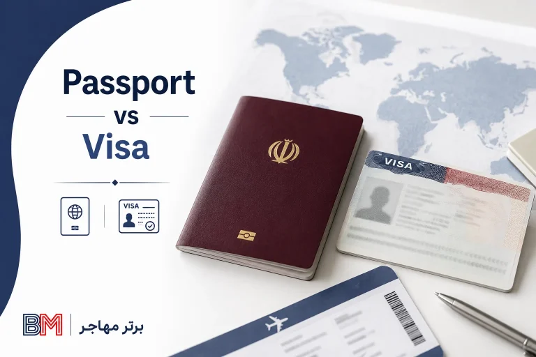 تفاوت پاسپورت و ویزا چیست ؟