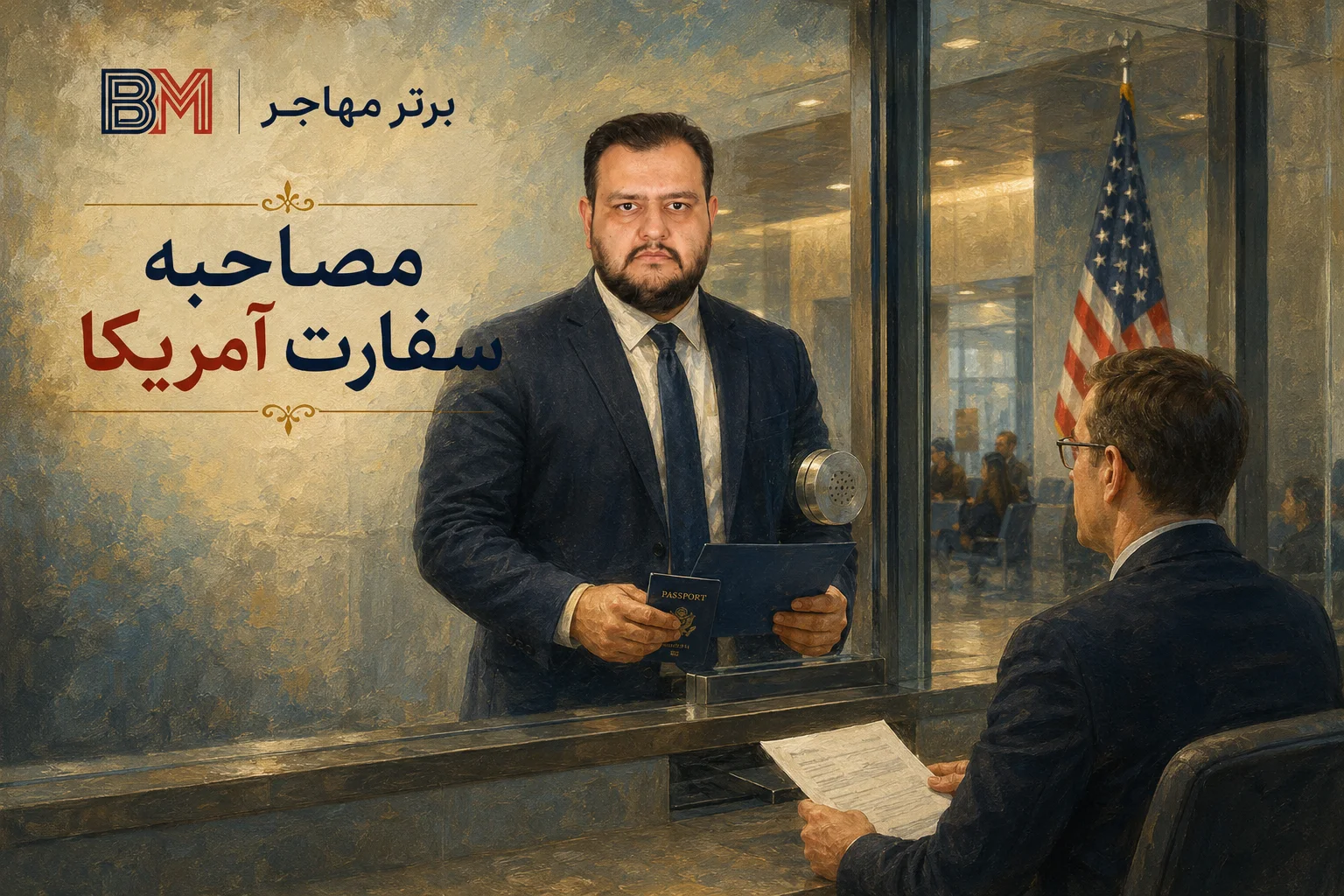 مصاحبه ویزای آمریکا در کنسولگری آمریکا در استانبول