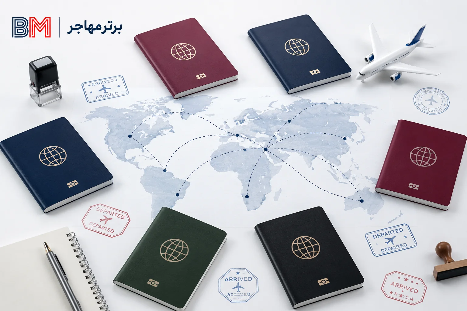 مفهوم قدرت پاسپورت و امکان سفر به کشورهای بیشتر بدون دریافت ویزای قبلی