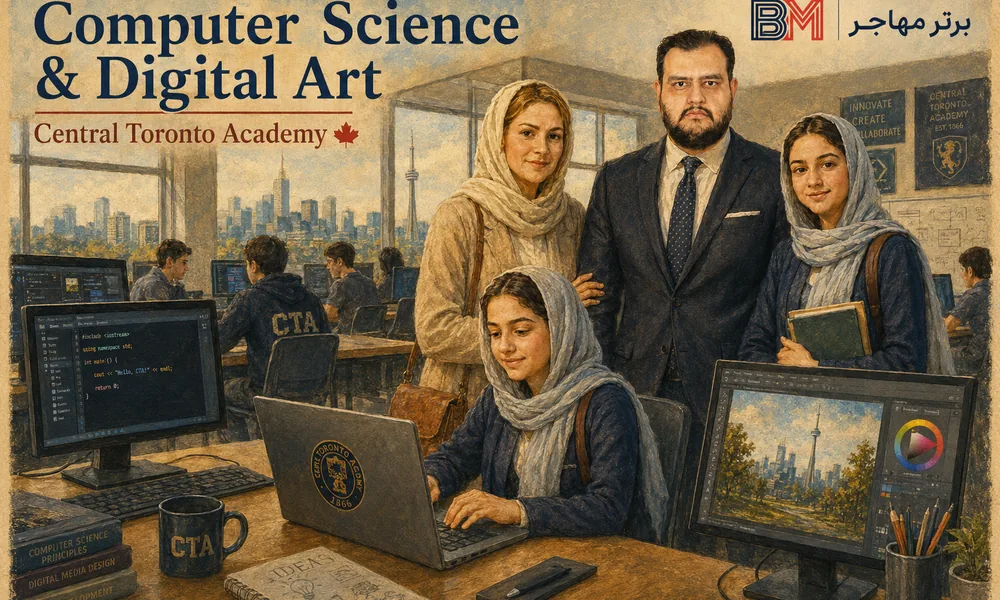 کلاس کامپیوتر و هنر دیجیتال در Central Toronto Academy تورنتو