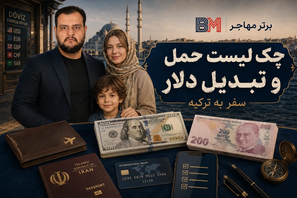 چک لیست حمل و تبدیل دلار در سفر به ترکیه