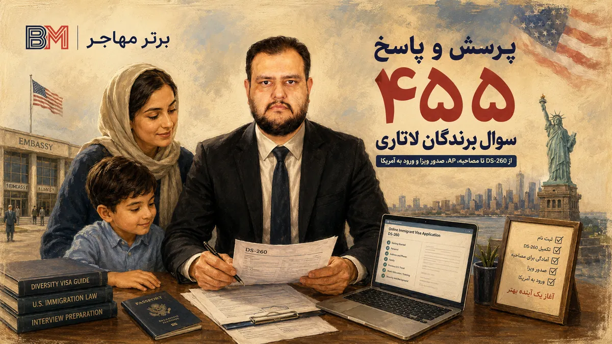 پرسش و پاسخ سوالات برندگان لاتاری گرین کارت آمریکا