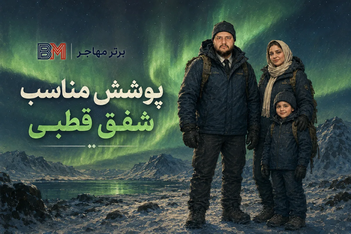 لباس زمستانی مناسب تماشای شفق قطبی در ایسلند