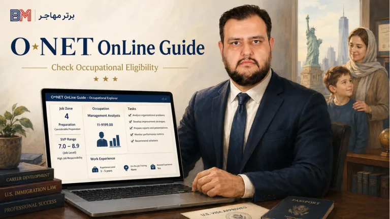 آموزش سایت ONET برای بررسی امتیاز شغلی لاتاری + SVP و Job Zone
