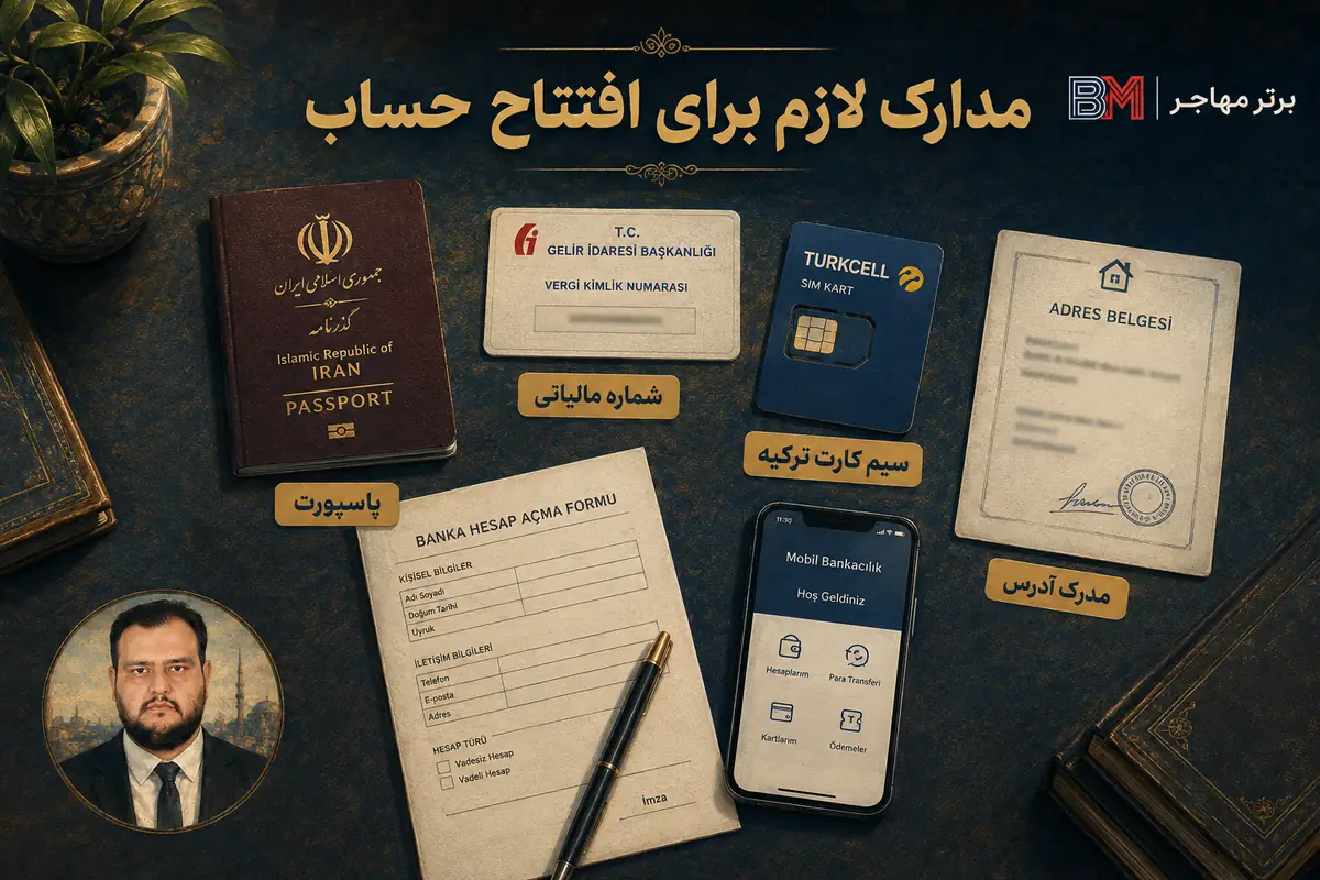 مدارک لازم برای افتتاح حساب واکیف بانک با پاسپورت ایرانی